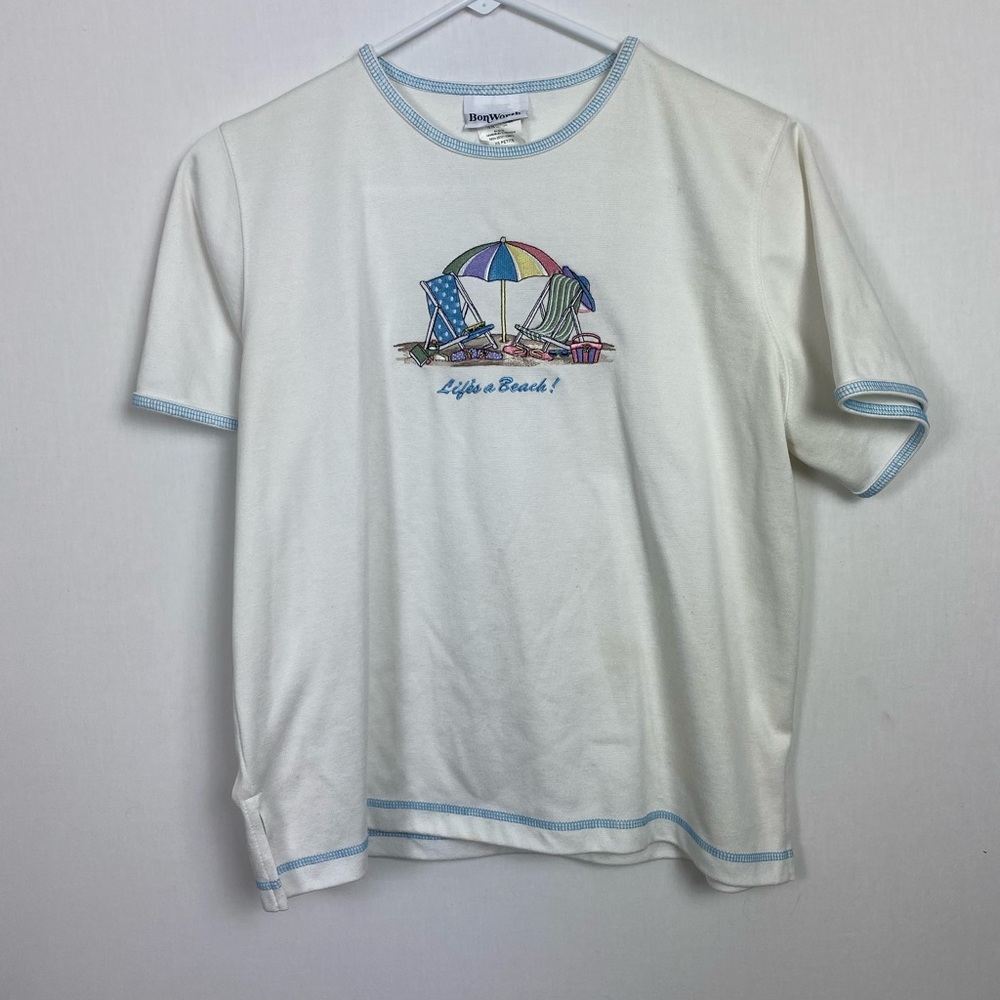 Life’s a Beach Embroidered Shirt